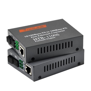 Converter quang NetLink HTB 3100 Đầu A, Đầu B - NGUỒN TỐT (Tặng kèm 2 dây LAN 1m bấm sẳn)