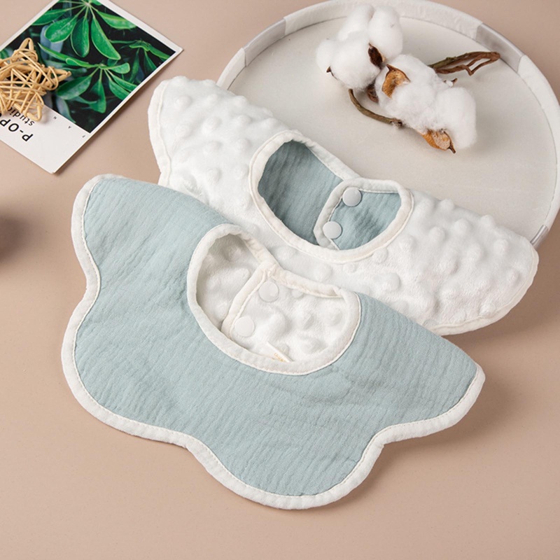 Yếm Ăn Màu Sắc Xinh Xắn Xoay 360 Độ Tiện Dụng Cho Bé