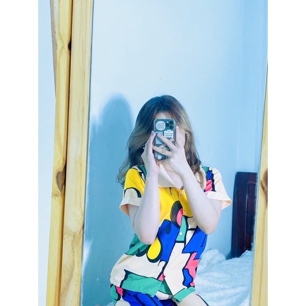 🪴🪴ĐỒ BỘ PIZAMA CHẤT LỤA HOẠ TIẾT LẠP THỂ | BigBuy360 - bigbuy360.vn