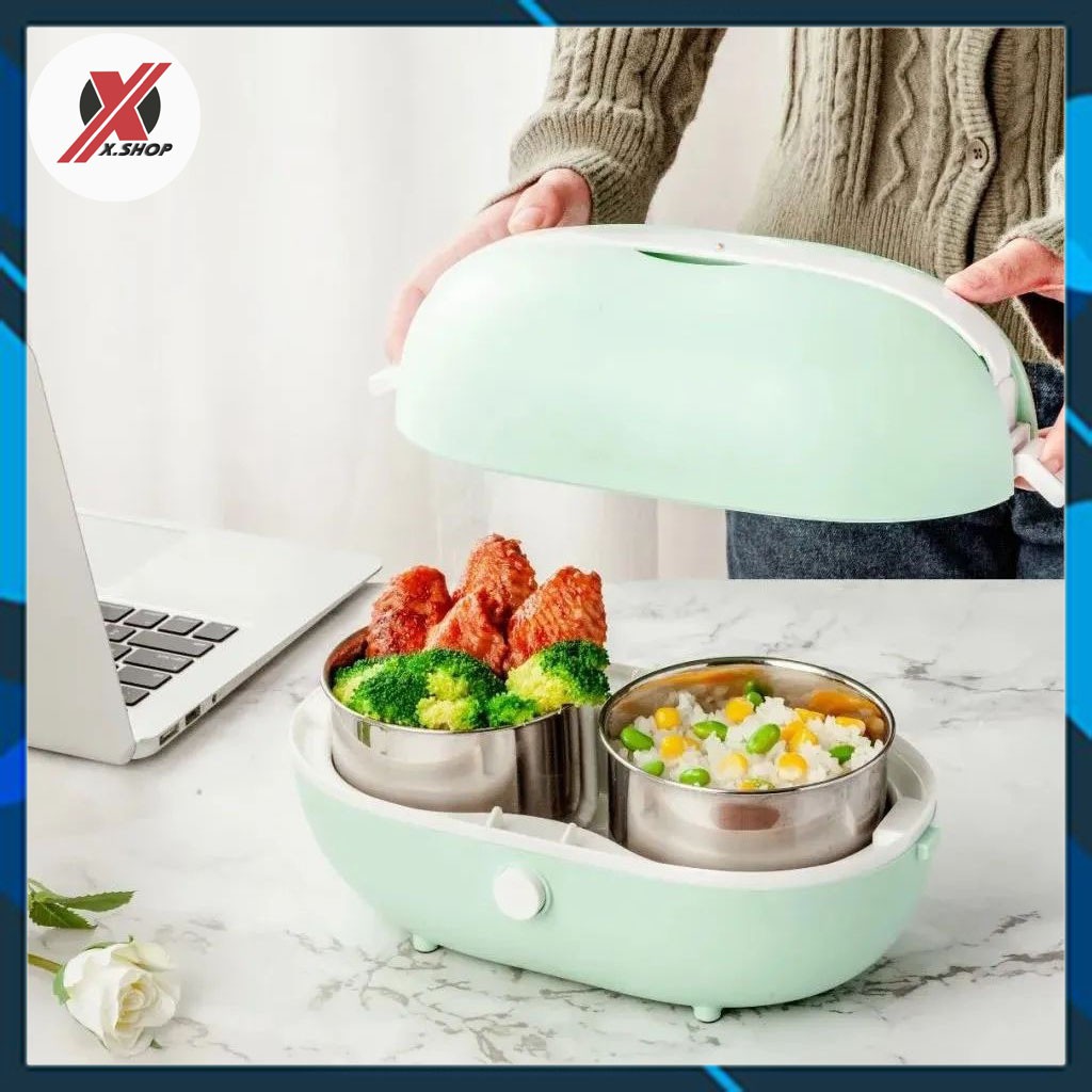 Hộp Cơm Cắm Điện 1 Tầng Khay Inox Nhỏ Gọn - Hộp Cơm Hâm Nóng Và Giữ Nhiệt, Ủ Cơm Tự Động, Dùng Cho Văn Phòng JDX13 | BigBuy360 - bigbuy360.vn