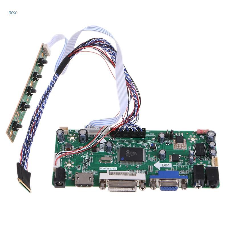 ROX VGA HDMI DVI LCD Controller Driver Board for 1600x900 17.3 Inch LP173WD1 LP173WD