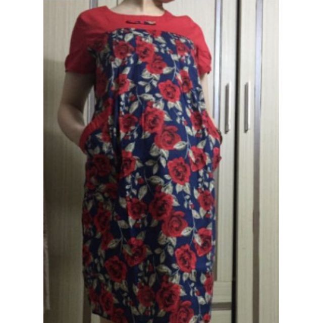 VÁY BẦU VẢI THÔ HOA CHẤT MÁT | BigBuy360 - bigbuy360.vn