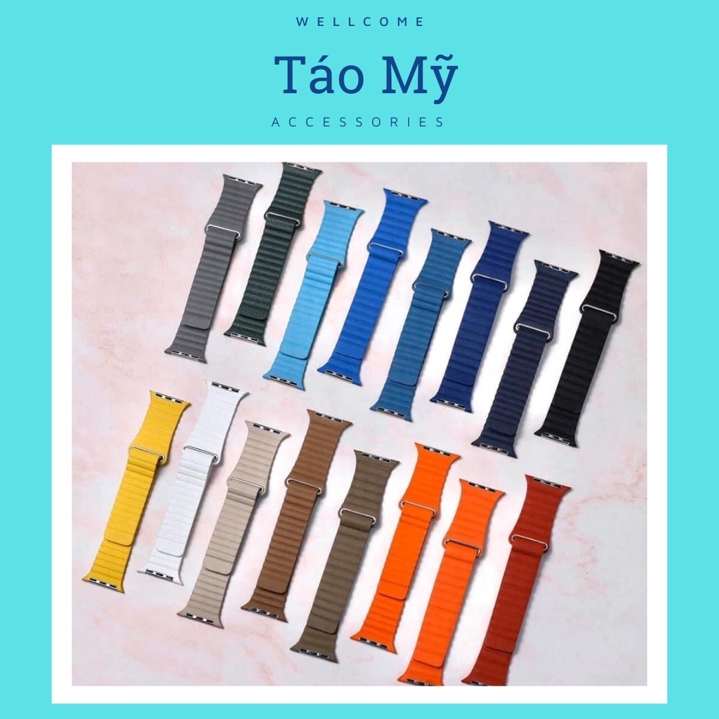 Dây Đồng Hồ APW Loop Leather Thép Bọc Giả Da Cao Cấp_Phụ Kiện Táo Mỹ