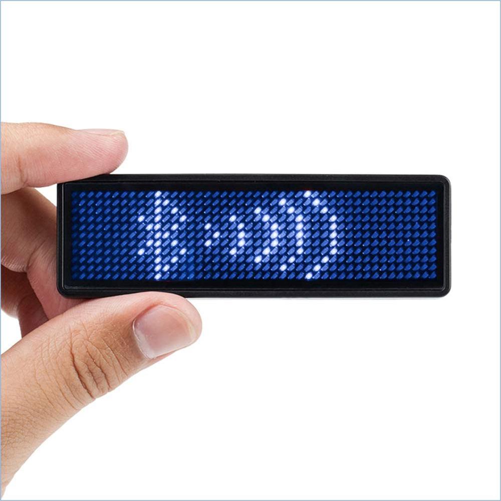 [COD] Huy Hiệu Kỹ Thuật Số Bluetooth Đa Ngôn Ngữ LED Bảng Lập Trình Insignia