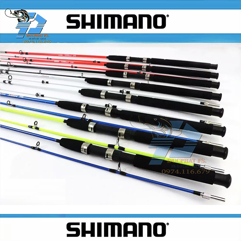 Cần câu máy 2 khúc đặc Shimano Siêu khỏe đủ size 1m5 -&gt; 2m7