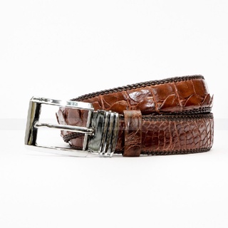 Thắt lưng da cá sấu đan viền Ruby Luxury RLS-TLDV