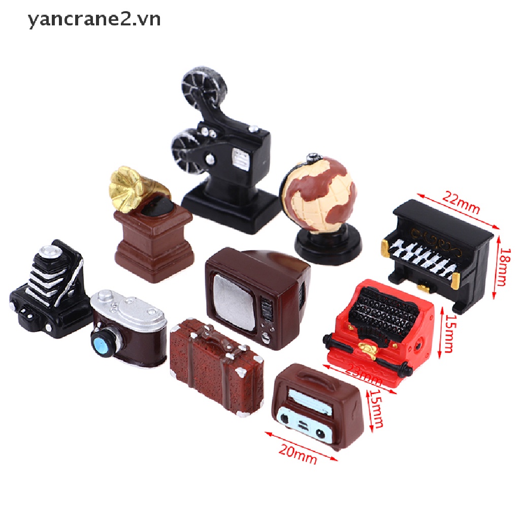 Đồ Chơi Mô Phỏng Đài Radio / Quả Địa Cầu Mini Cho Nhà Búp Bê