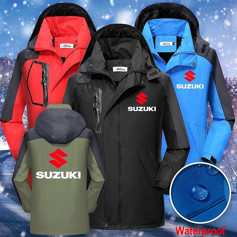 Áo Khoác Dù Chống Thấm Nước In Logo Suzuki