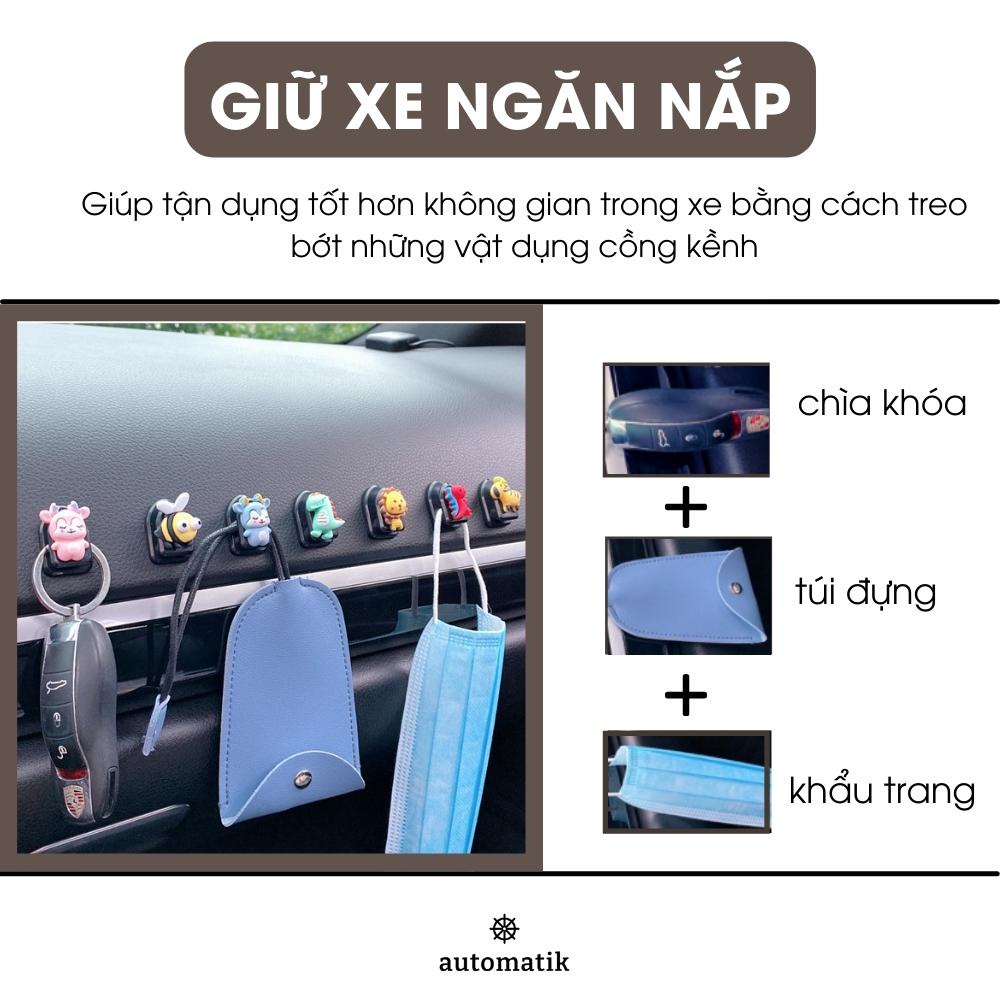 Phụ Kiện Móc Treo Đồ Chìa Khóa Tai NgheDán Bên Trong Ô Tô Xe Hơi Đa Năng Tiện Lợi Decor Trang Trí Dễ Thương - Automatik