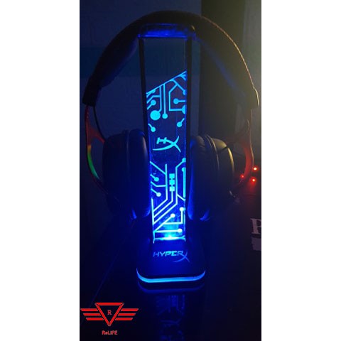 Giá treo tai nghe Led RGB ReLIFE Logo HyperX