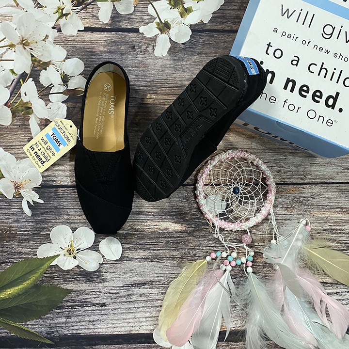 ⚡️⚡️GIÀY TOMS ĐEN, ĐẾ ĐEN