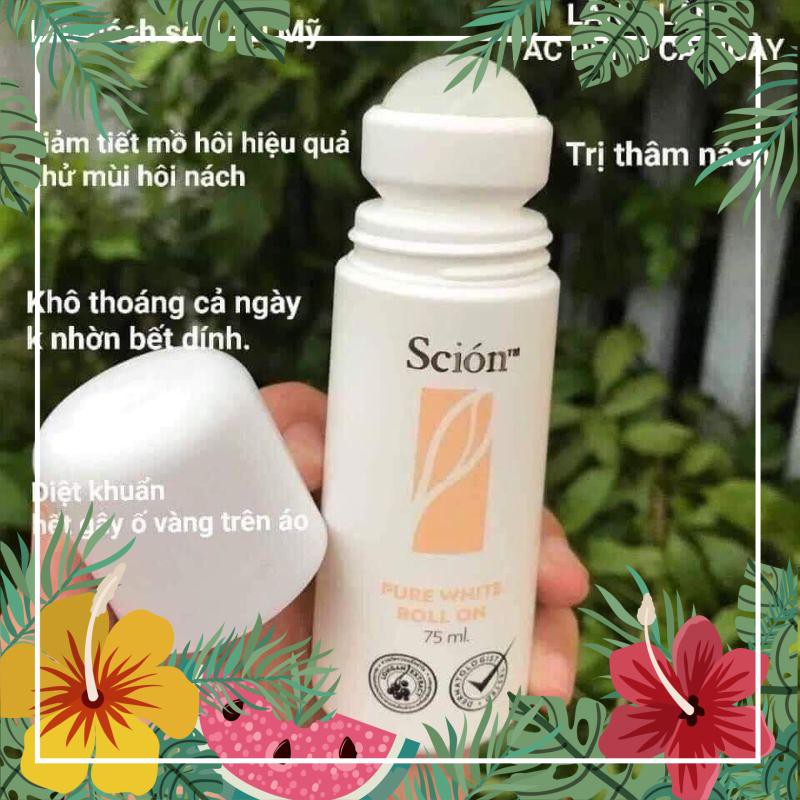 [GIÁ GỐC-FREESHIP] LĂN KHỬ MÙI NUSKIN SCION WHITE ROLL