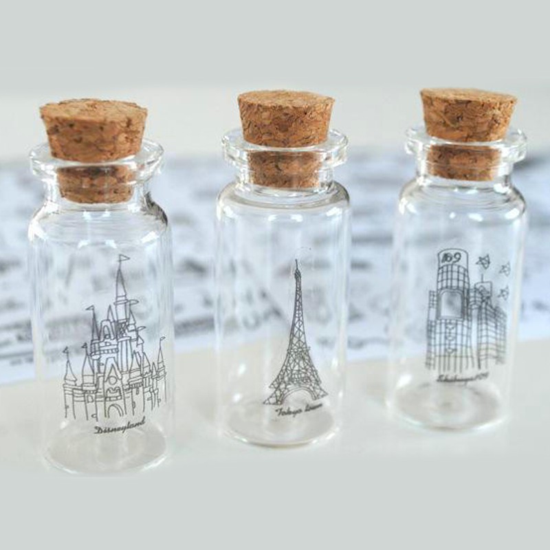 Bộ 6 tờ sicker hình toà nhà dùng trang trí