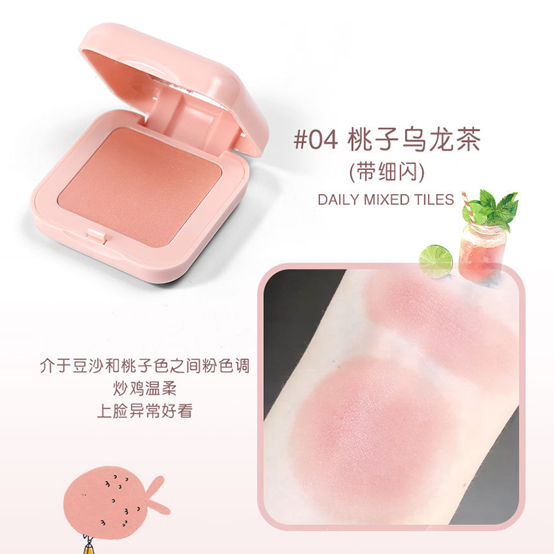 [Hàng mới về] Phấn Má Hồng Trang Điểm Tông Nude Màu Đỏ Cam Tự Nhiên Dễ Thương Cho Học Sinh | BigBuy360 - bigbuy360.vn