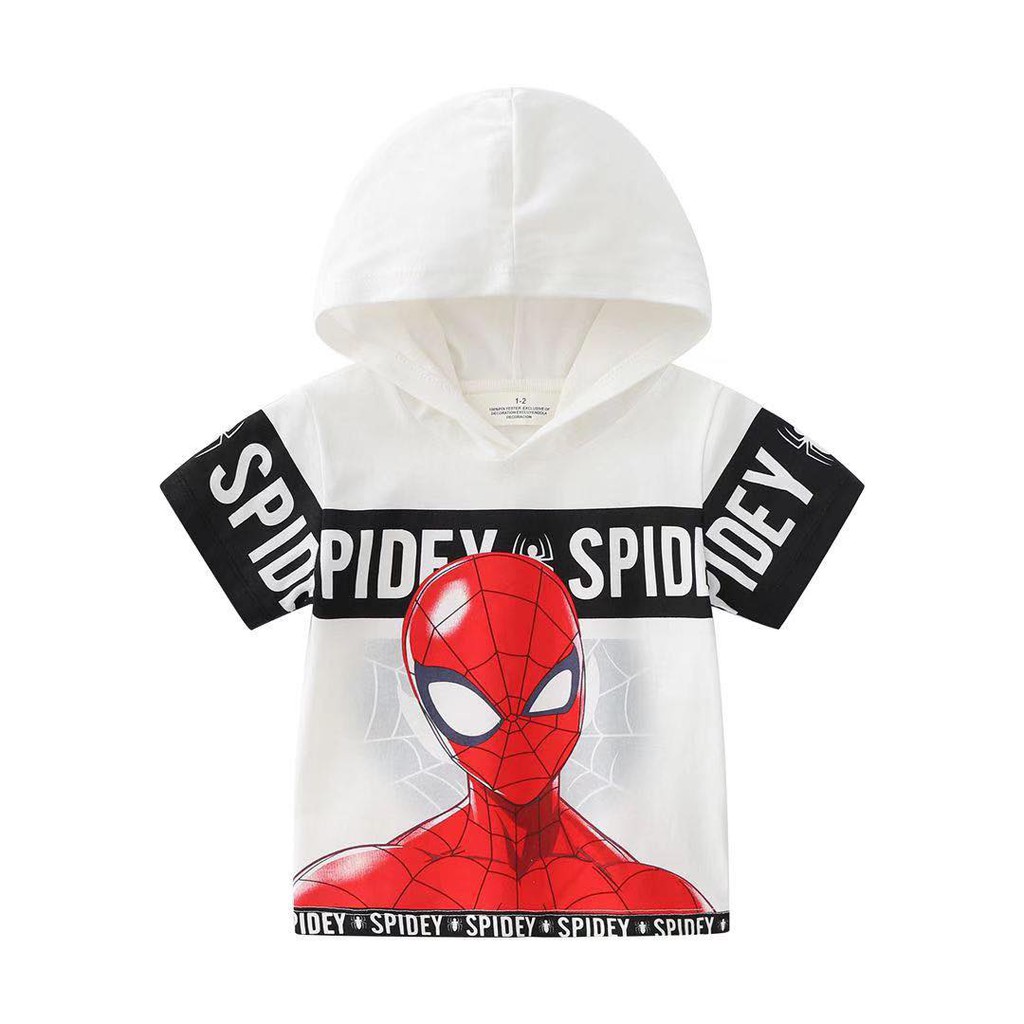 ❤️ FREESHIP ❤️ Bộ spiderman trắng có mũ cho bé trai