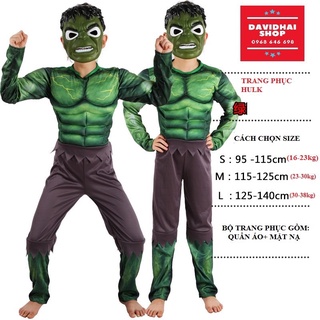 ( CÓ SẴN ) TRANG PHỤC HULK HÓA TRANG TRẺ EM