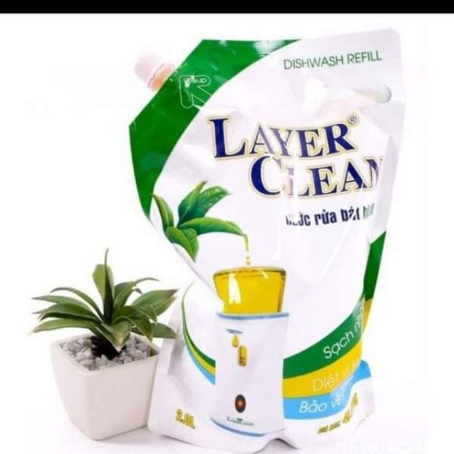 Nước rửa bát hữu cơ Layer Clean hương quýt 2l