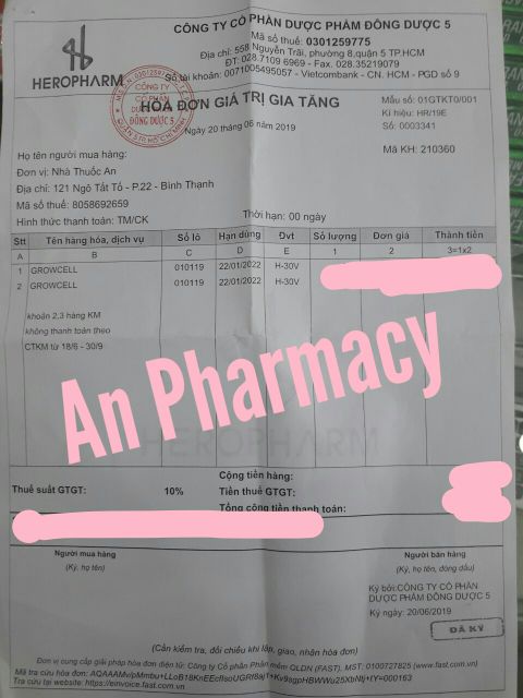 Growcell Growsel Growskin hộp 30 viên