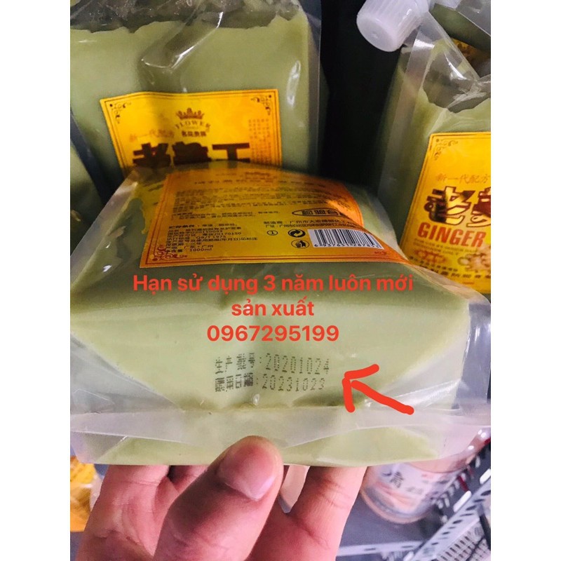 Dầu xả siêu mượt gừng 1000ml  mềm mượt tóc, giảm gầu lưu thông kinh lạc.