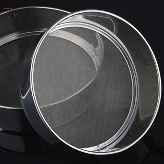 Dụng cụ làm bánh Rây bột bằng thép không gỉ Rây bột tròn cầm tay 15cm30cm Rây bột 40 lưới Rây bột siêu mịn