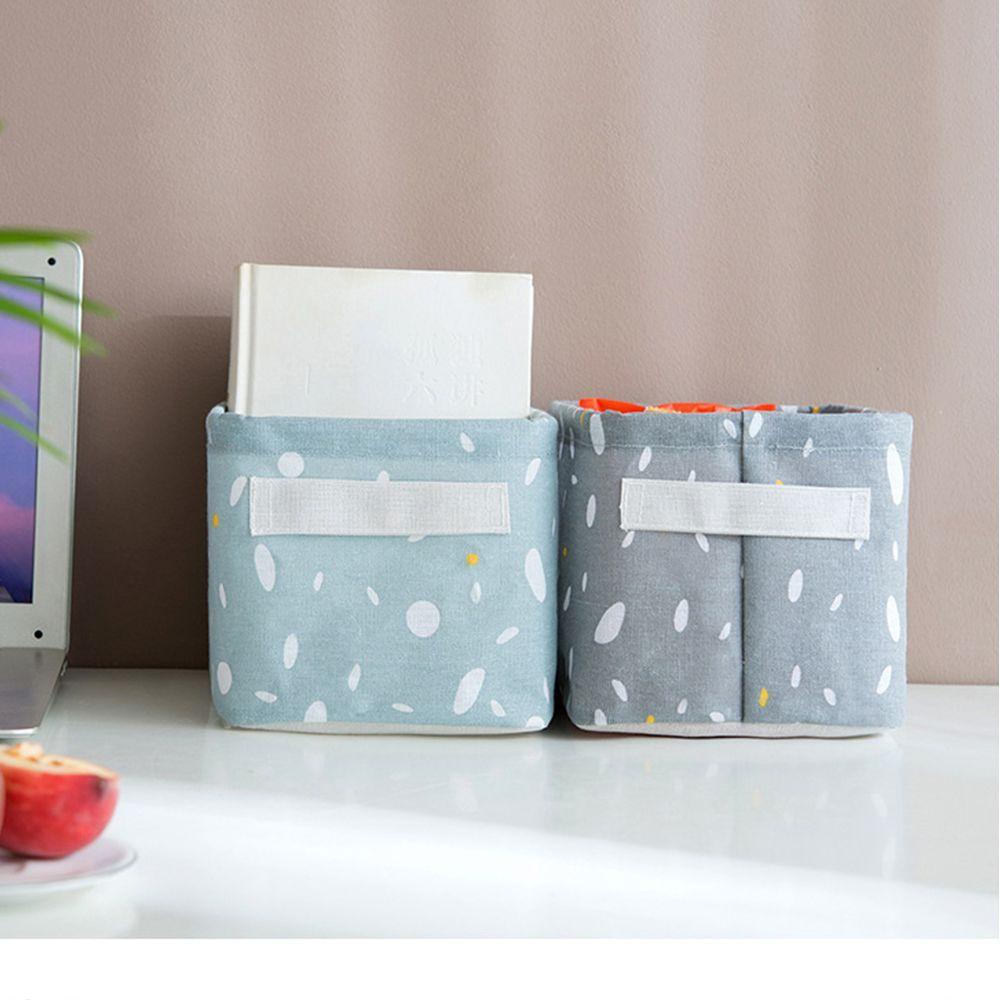 Giỏ đựng đồ đa năng bằng cotton có thể gấp lại tiện lợi cho đựng đồ giặt trong nhà hoặc đồ lặt vặt ở văn phòng