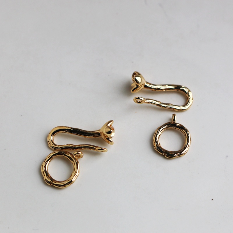 Chốt Khóa Kẹp Dây Chuyền/Vòng Tay 14k Bằng Đồng Màu Vàng Kim diy