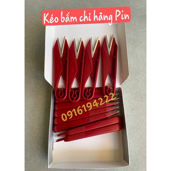 Kéo bấm chỉ hãng pin cao cấp (hộp 12 chiếc)