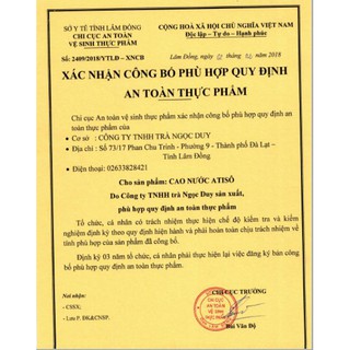 Cao Nước atiso Ngọc Duy combo 5 hộp