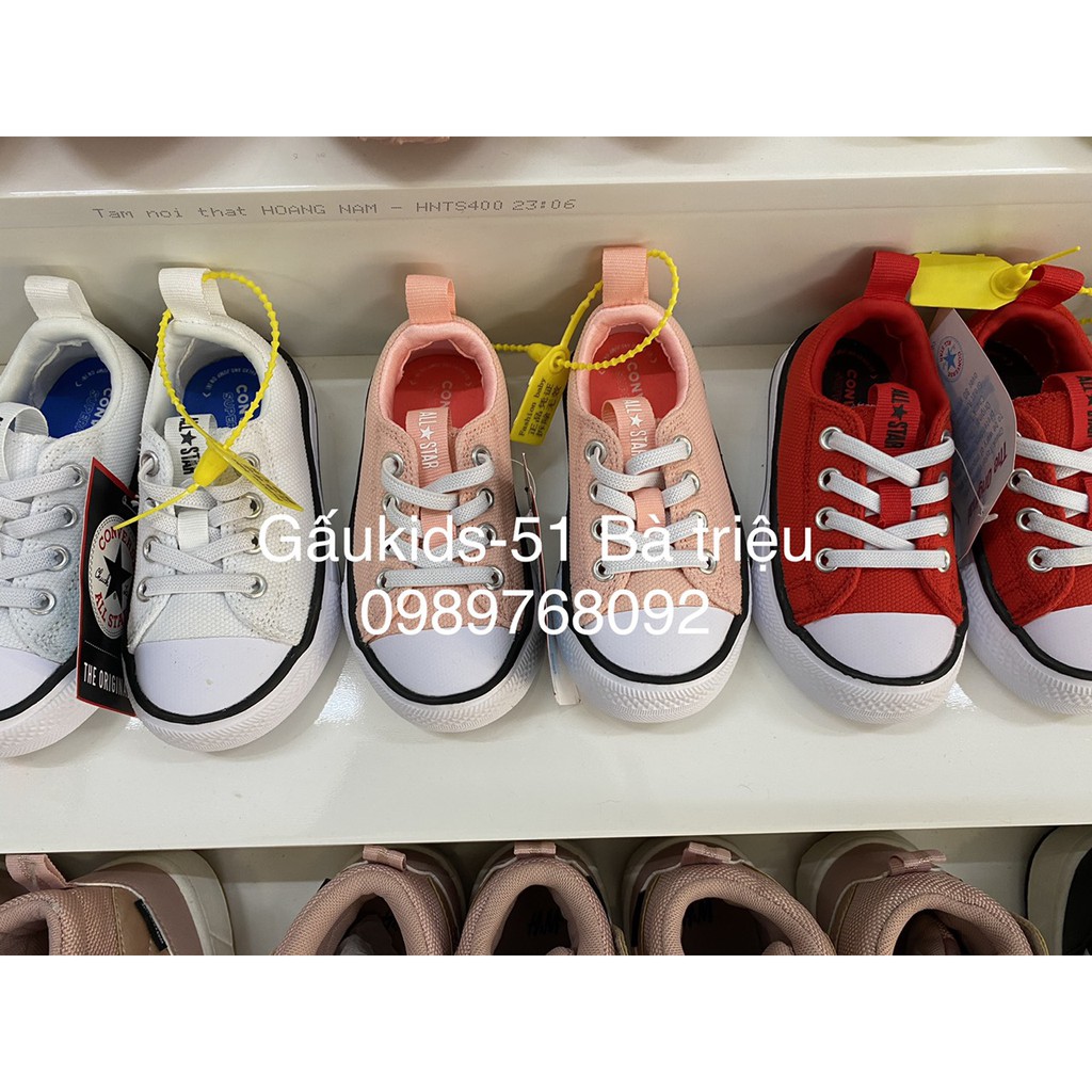 Giày Thể Thao Dáng Converse Cho Bé Trai Bé Gái Hàng Cao Cấp