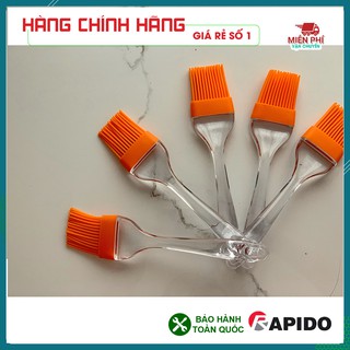 CHỔI QUÉT DẦU, CHỔI QUÉT DẦU ĂN RAPIDO SILICON 22,5 x4,7 cm, cán nhựa trong