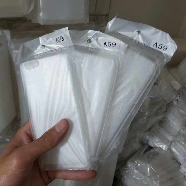 Bộ 3 chiếc ốp dẻo silicon oppo A59/F1s trong suốt (loại tốt)