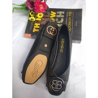 Giày bệt nữ da mềm đế cao su