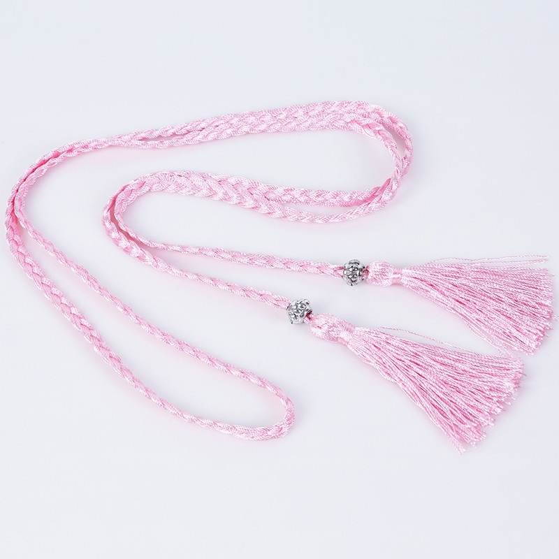 Thắt lưng dây bện phối tua rua thời trang xinh xắn cho nữ