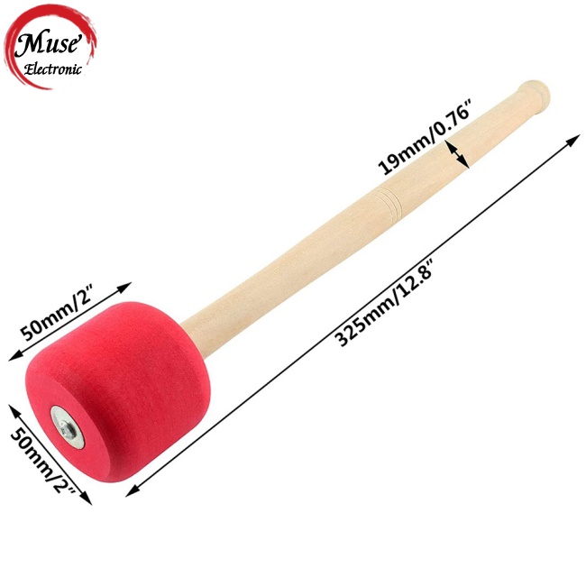 Dùi Trống Bass Bằng Xốp Cán Gỗ Sồi Gọn Nhẹ