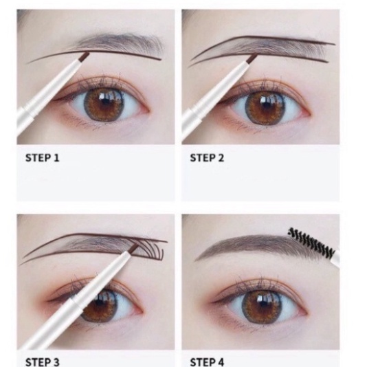 Chì kẻ mày 2 đầu nét mảnh HEYXI Verythin Eyebrow Pencil HCKM1