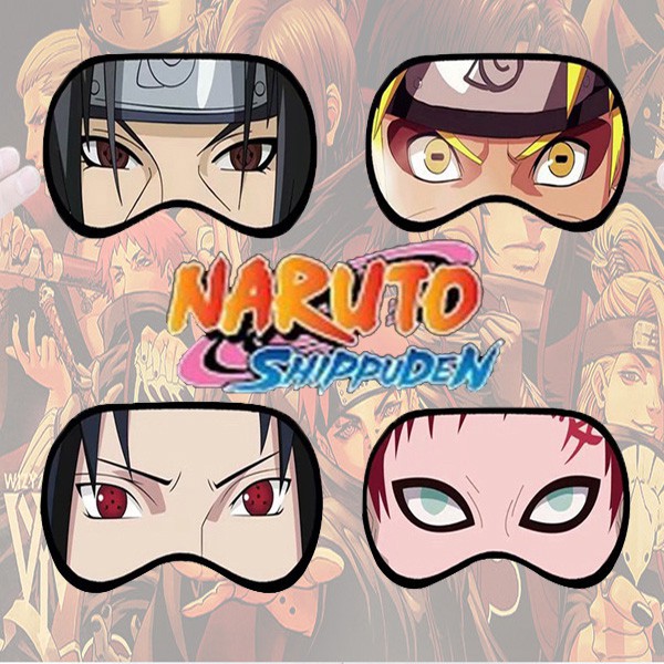 Miếng bịt mắt ngủ in hình nhân vật Anime Naruto mới