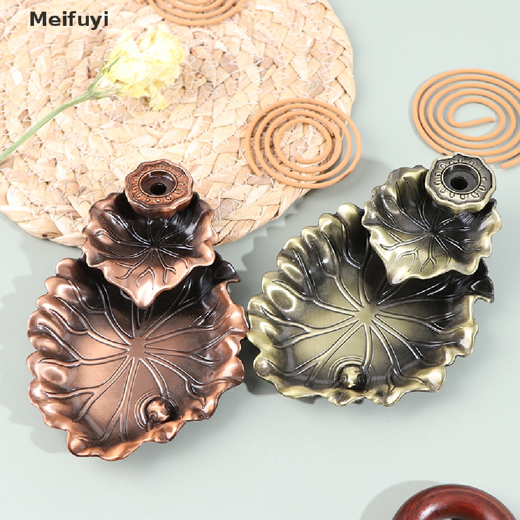 Đế đốt trầm hương hình lá sen dành cho trang trí phòng khách VN439