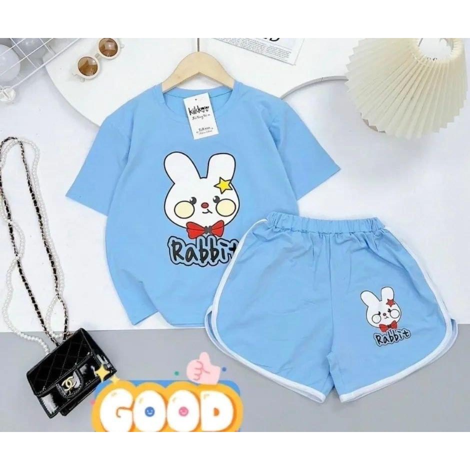[HOTI] BỘ CỘC TAY THỎ CON CHẤT COTTON MỀM MÁT SIÊU ĐÁNG YÊU CHO BÉ 8-24KG. VIDEO THẬT, XƯỞNG MAY BIBO