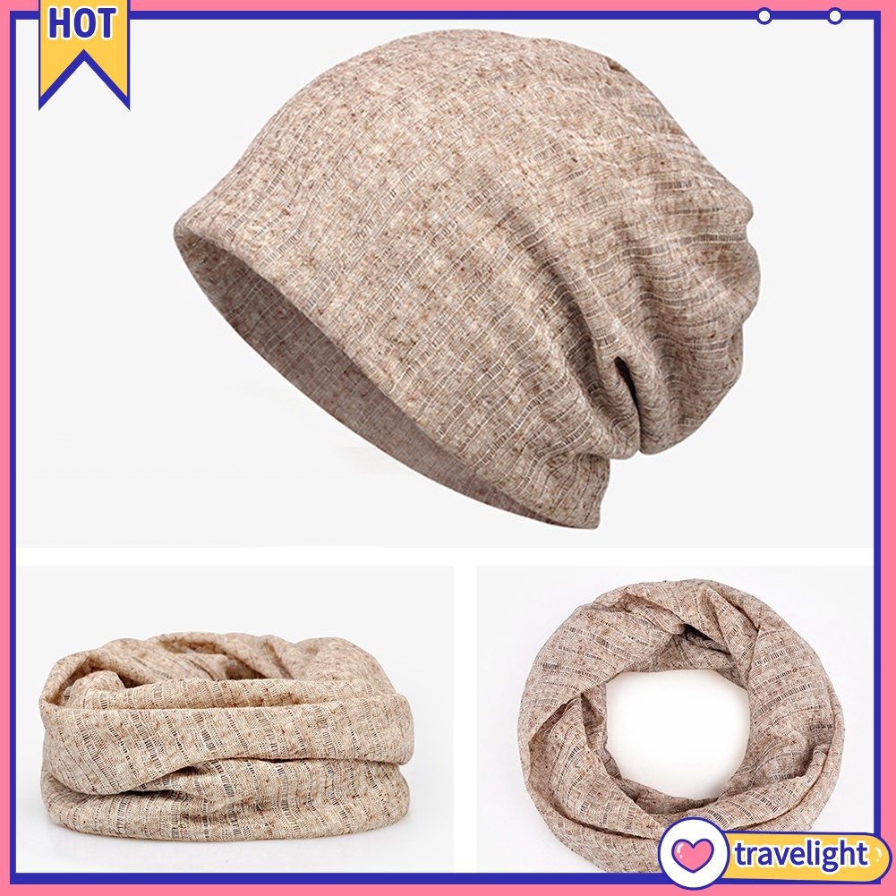 Mũ beanie kiêm khăn choàng cổ đa năng chống tia UV
