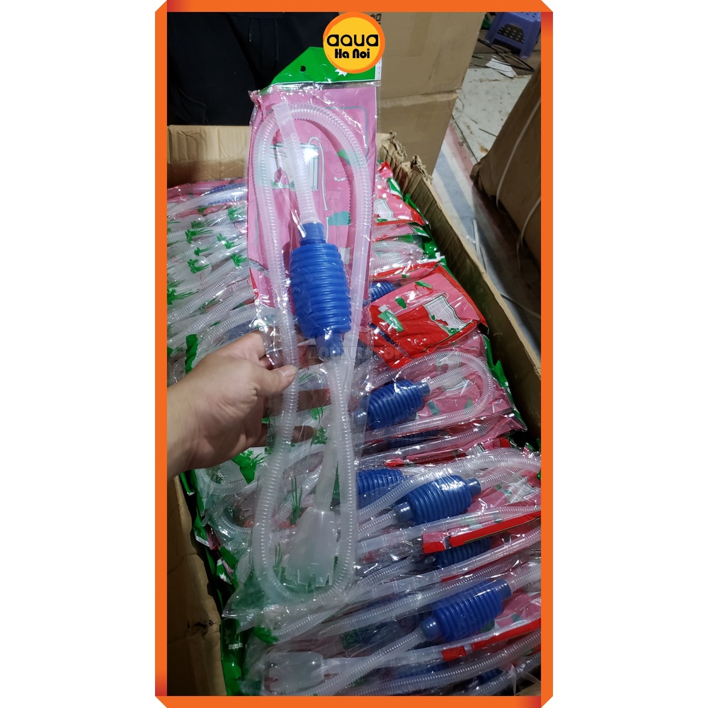 Bơm tay thay nước hồ cá thủy sinh - hút cặn đáy phân cá cảnh siêu tiện lợi - đầu ống bằng nhựa mềm linh hoạt