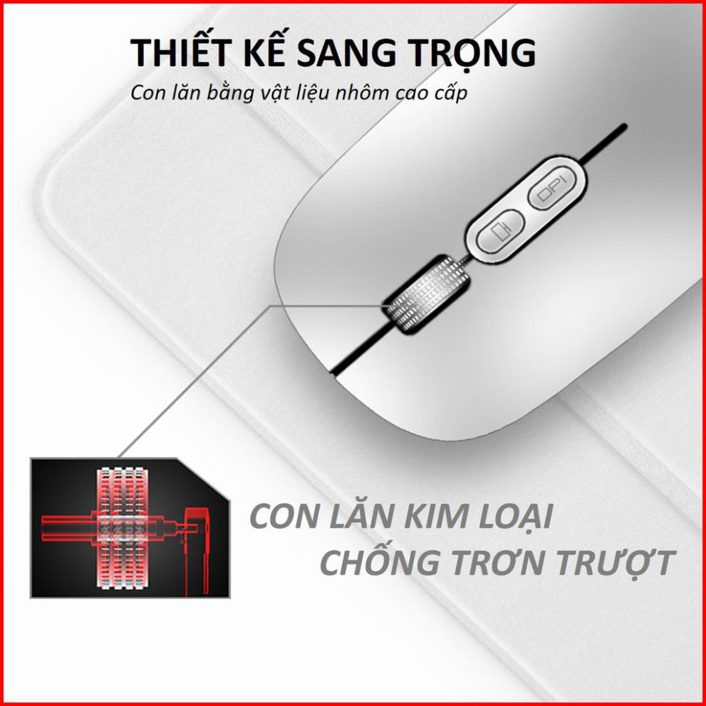 =TRỢ GIÁ=Chuột không dây TỰ SẠC M103 Có nút điều chỉnh DPI, Độ nhạy cực cao, sạc nhanh sử dụng lâu BH 6 THÁNG