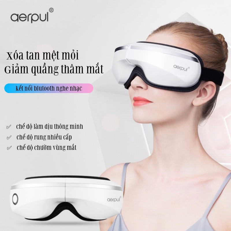 [Giảm Quầng Thâm Mắt]Máy Massage Mắt Xiaomi Aerpul AR-1027  Thông Minh Xóa Tan Mỏi Mắt Giảm Cuồng Thâm Breo Market