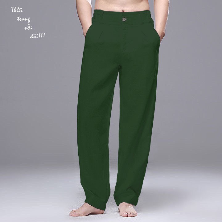 Quần đũi nam ống suông chất mát