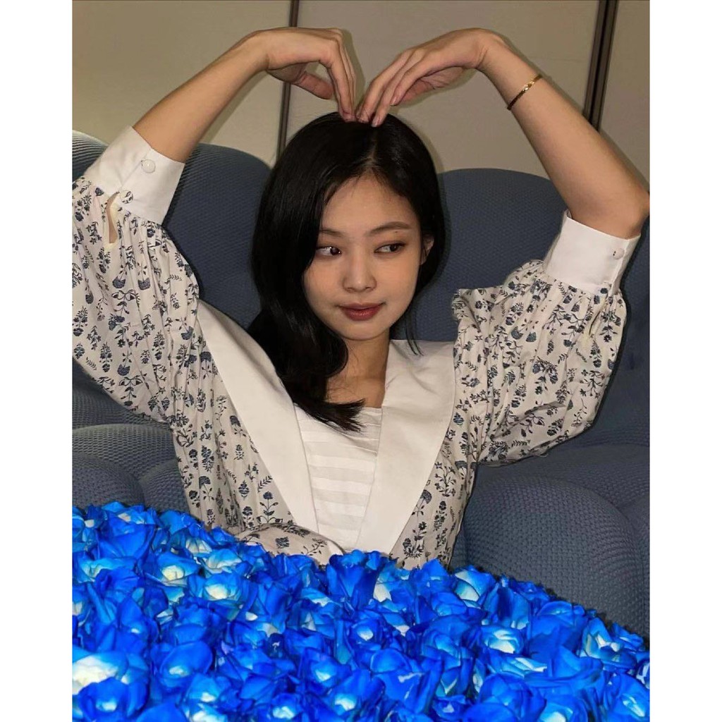 Đầm tay lỡ in họa tiết hoa phong cách xinh xắn thời trang dành cho nữ