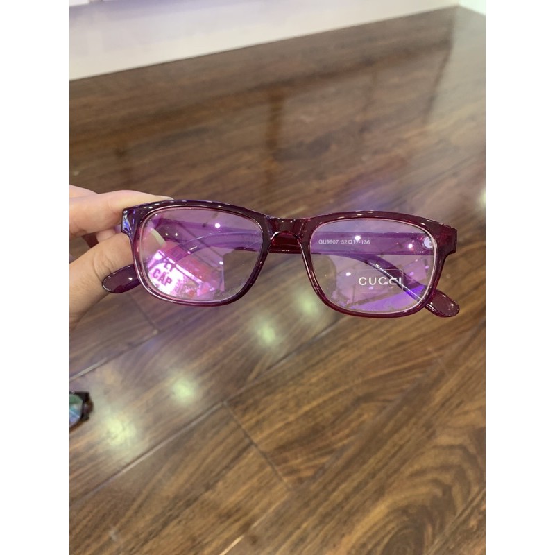 Gọng kính cận gucci mắt vuông siêu bền