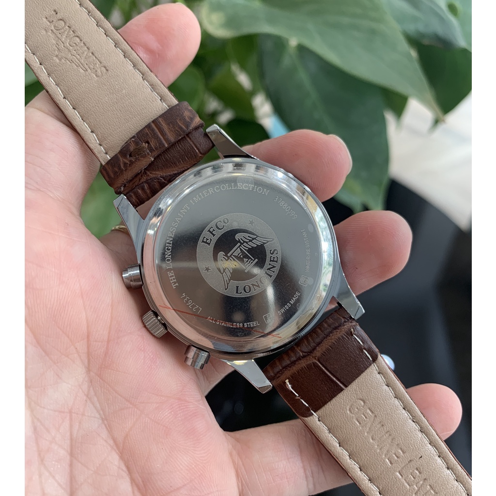 Đồng hồ nam - LONGINES Chạy full kim - dây da cao cấp | BigBuy360 - bigbuy360.vn