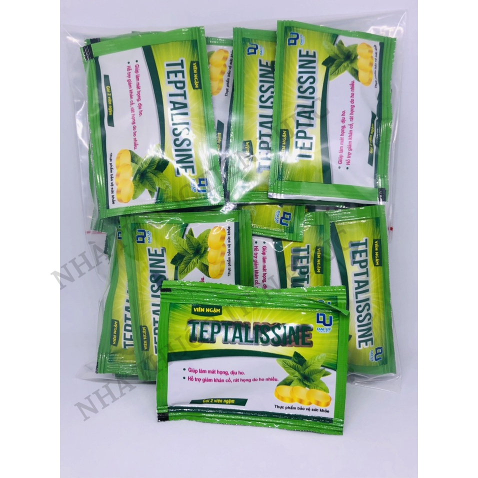 Kẹo ngậm ho TEPTALISSINE - Giúp giảm ho, mát họng