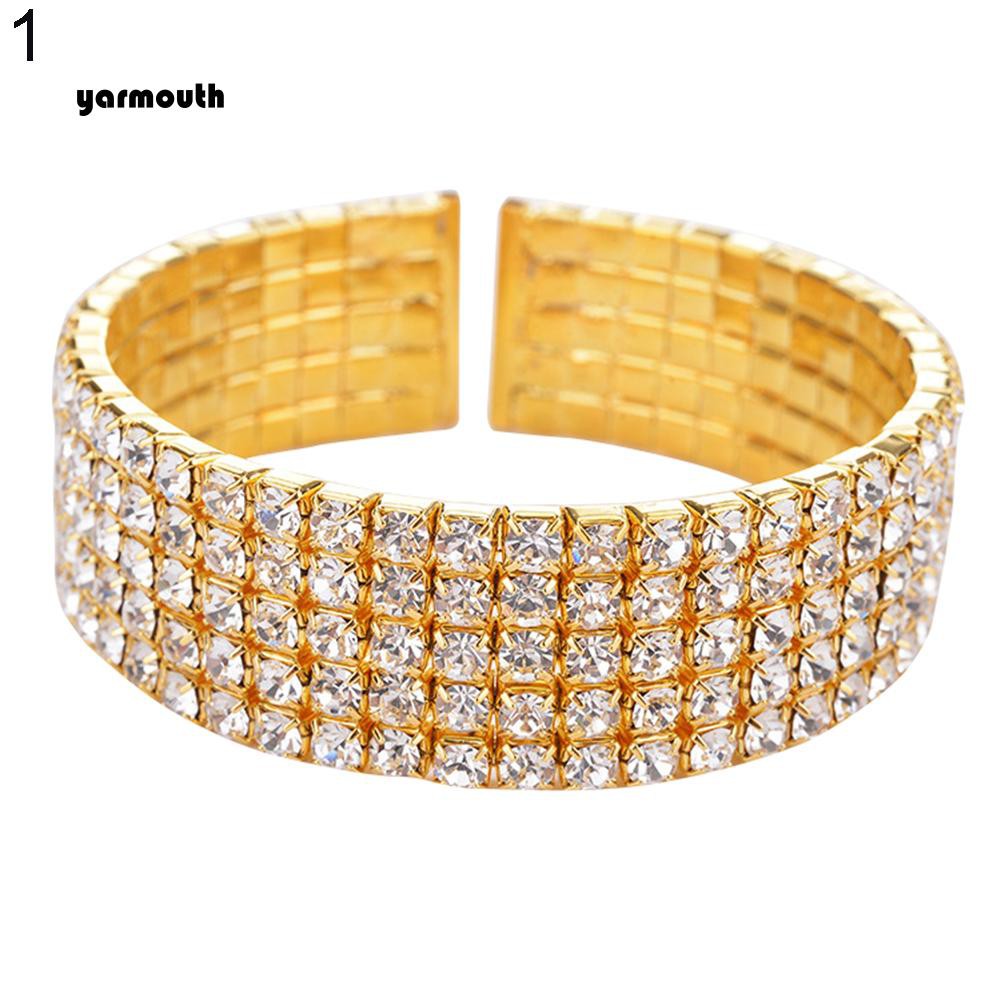 Vòng Tay Đính Đá 5 Hàng Thời Trang Cho Nữ