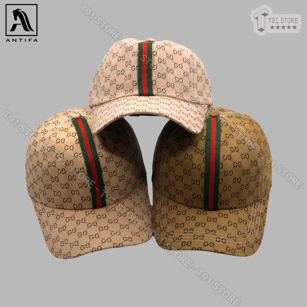 Mũ lưỡi trai GG mác dọc - Mũ thể thao GC phom dáng chuẩn, phong cách thời trang, dễ phối đồ