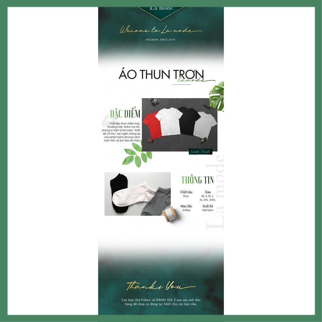 Áo Thun Trơn Thời Trang Cao Cấp - La mode